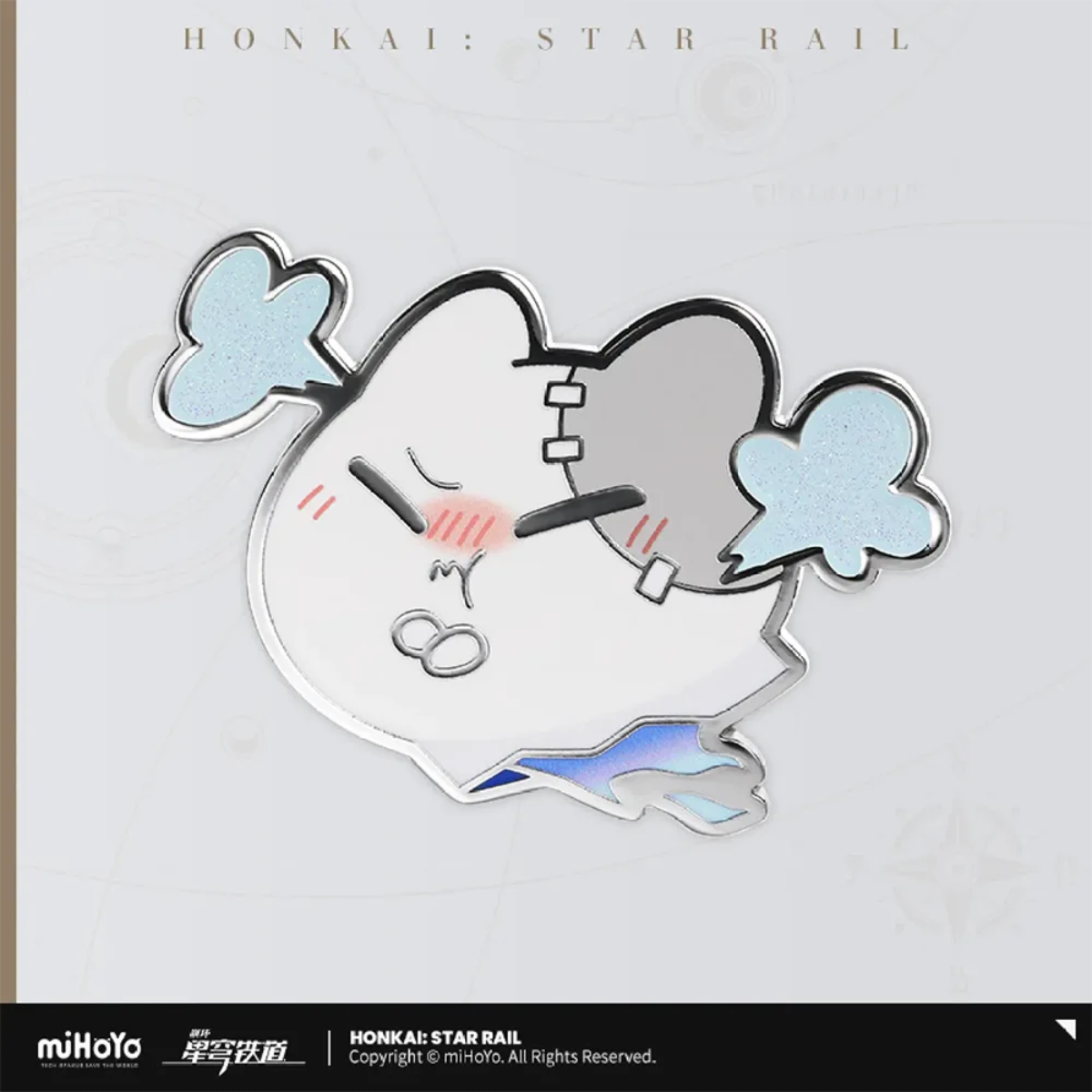 Honkai: Star Rail Wubbaboo Metal Badge-Angry-miHoYo-Ace Cards &amp; Collectibles