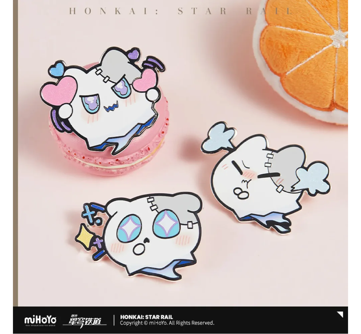 Honkai: Star Rail Wubbaboo Metal Badge-Love-miHoYo-Ace Cards & Collectibles