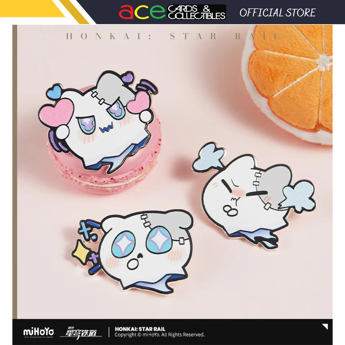 Honkai: Star Rail Wubbaboo Metal Badge-Love-miHoYo-Ace Cards & Collectibles