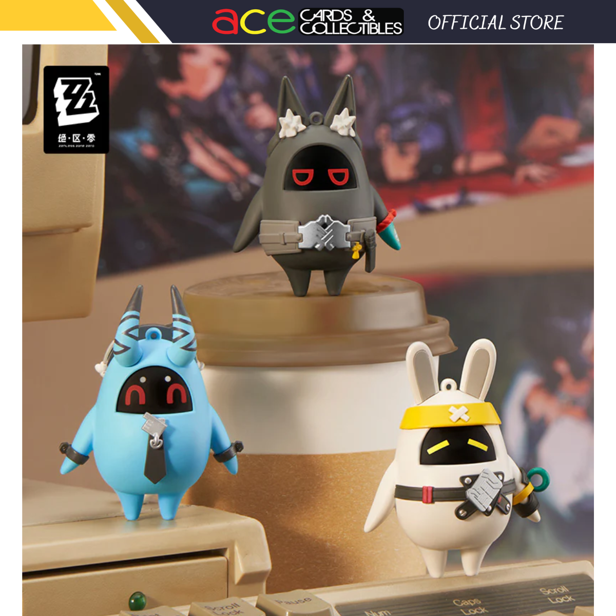 Zenless Zone Zero Bangboo Standee Series H.S.O.S.6 Figurine Keychain Standee-Miyaboo-miHoYo-Ace Cards & Collectibles