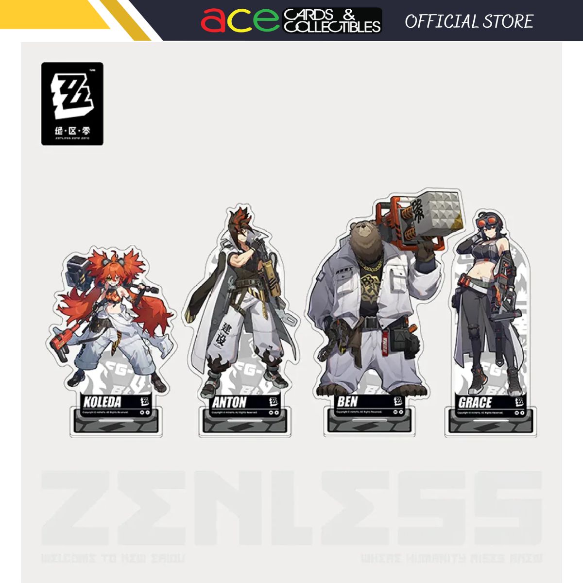 Zenless Zone Zero Belobog Heavy Industries Acrylic Stand-Anton-miHoYo-Ace Cards &amp; Collectibles