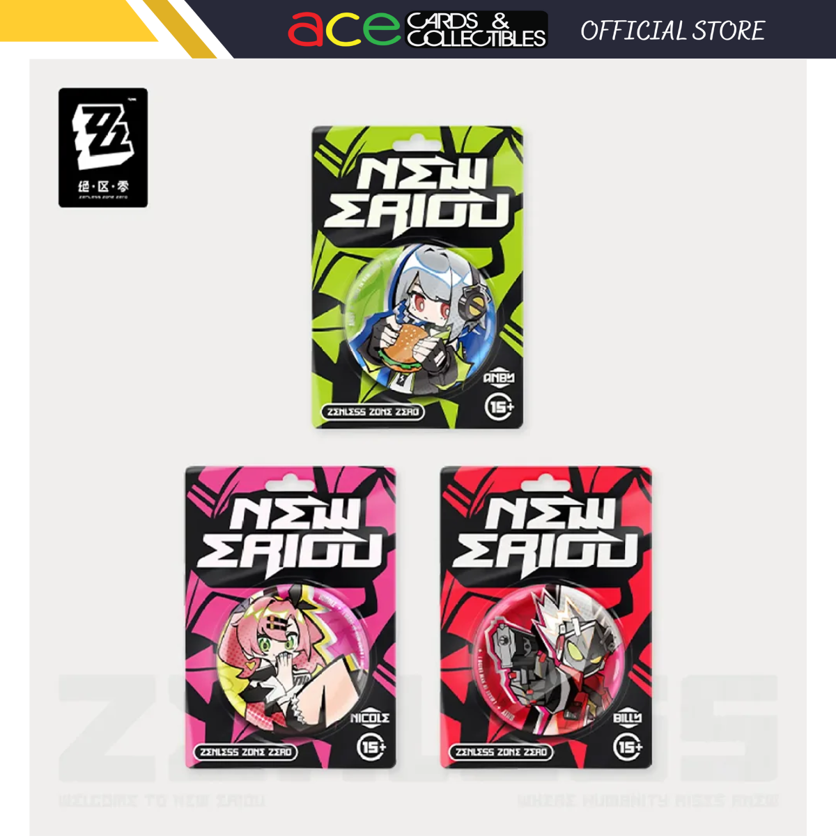 Zenless Zone Zero Chibi Cunning Hares Badge-Nicole-miHoYo-Ace Cards & Collectibles