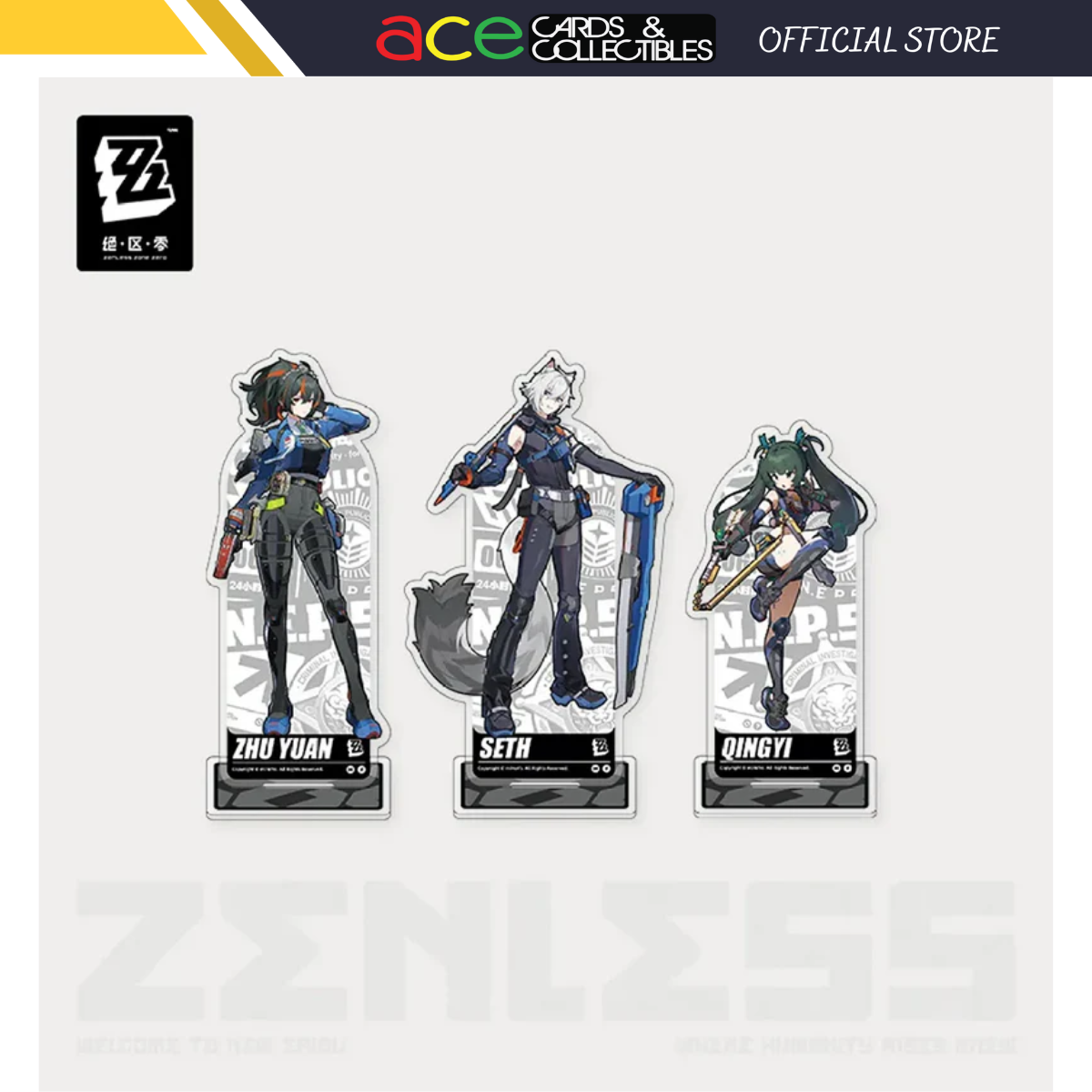 Zenless Zone Zero Criminal Investigation Special Response Team Acrylic Stand-Zhu Yuan-miHoYo-Ace Cards & Collectibles