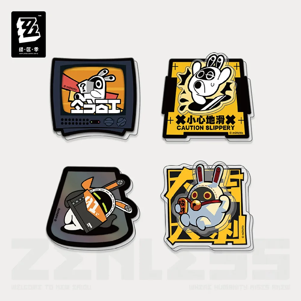 Zenless Zone Zero Equalizing Series Acrylic Fridge Magnet Set-Bangboo-miHoYo-Ace Cards &amp; Collectibles