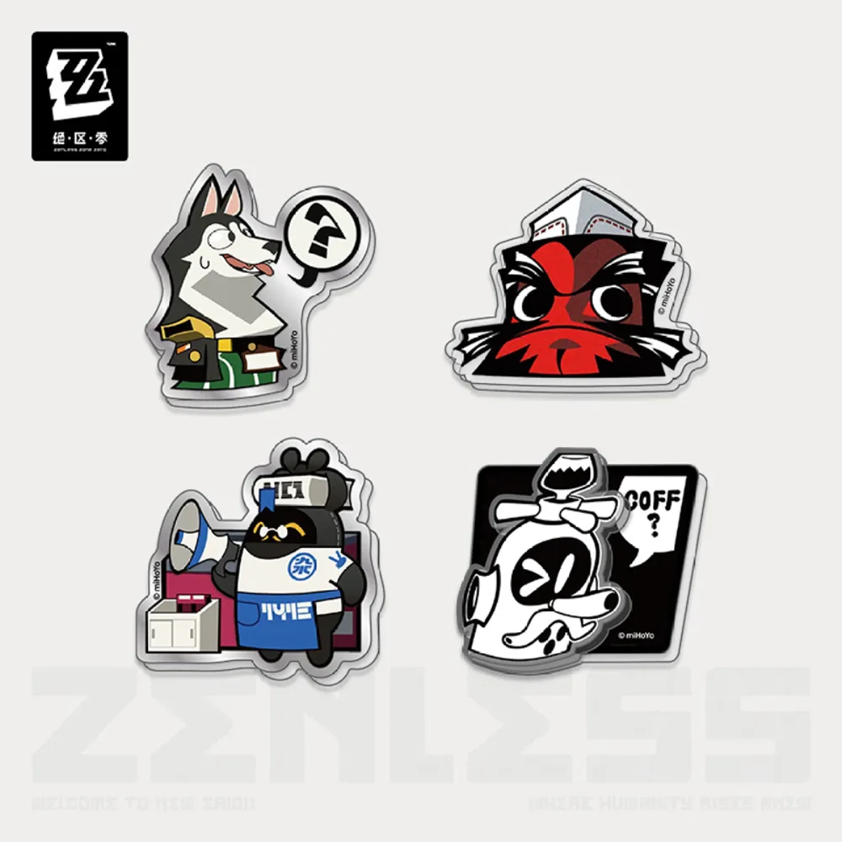 Zenless Zone Zero Equalizing Series Acrylic Fridge Magnet Set-City-miHoYo-Ace Cards &amp; Collectibles