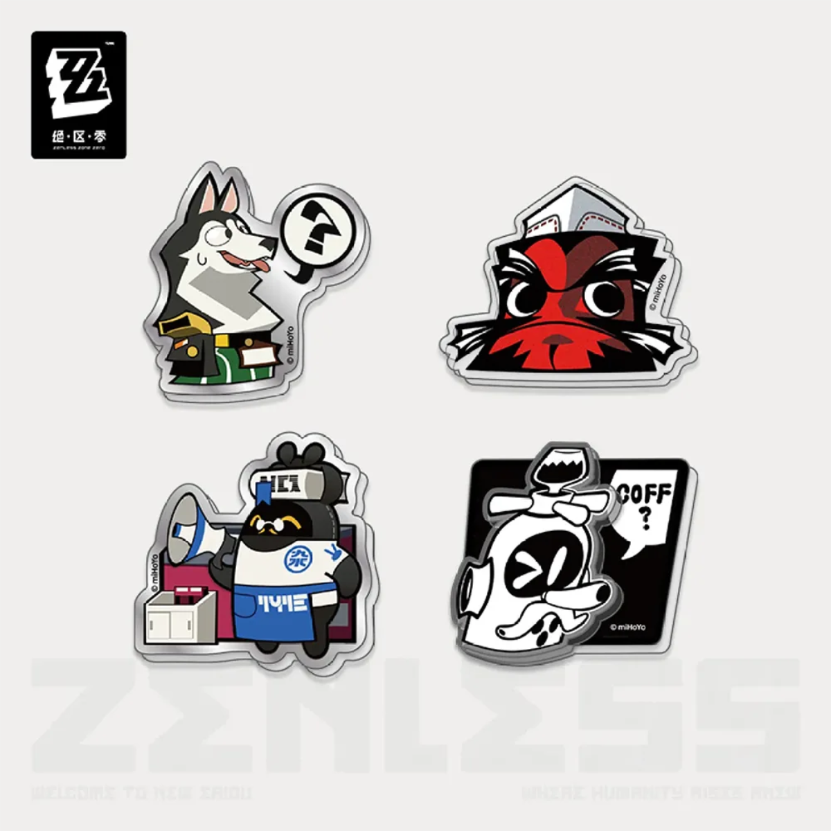 Zenless Zone Zero Equalizing Series Acrylic Fridge Magnet Set-City-miHoYo-Ace Cards & Collectibles