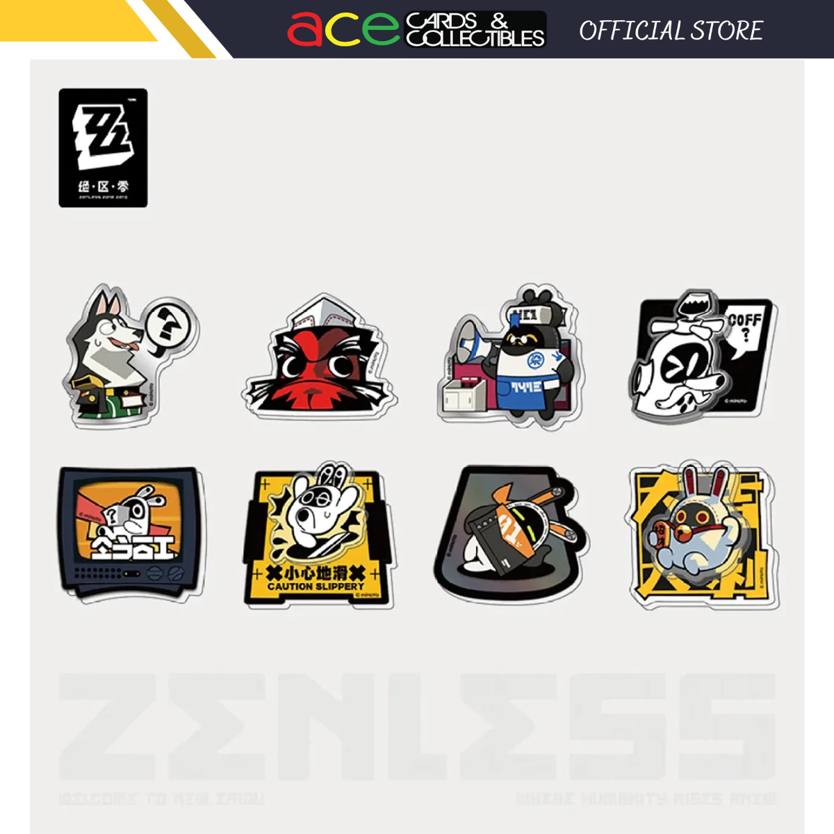 Zenless Zone Zero Equalizing Series Acrylic Fridge Magnet Set-City-miHoYo-Ace Cards &amp; Collectibles