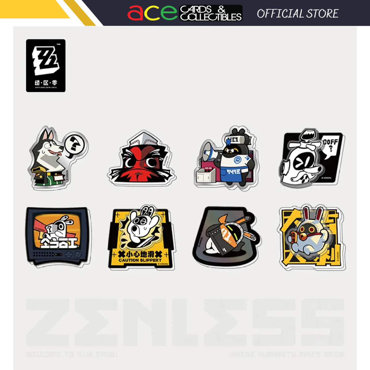 Zenless Zone Zero Equalizing Series Acrylic Fridge Magnet Set-City-miHoYo-Ace Cards & Collectibles
