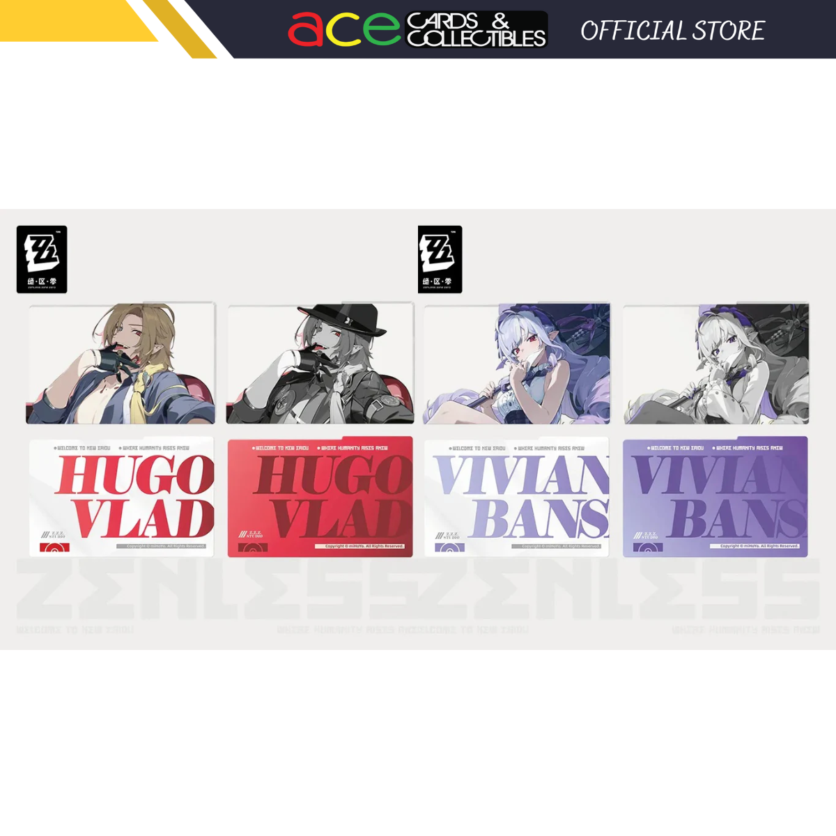 Zenless Zone Zero Mindscape Cinema Framed Acrylic Card Set: Mockingbird-Hugo-miHoYo-Ace Cards & Collectibles