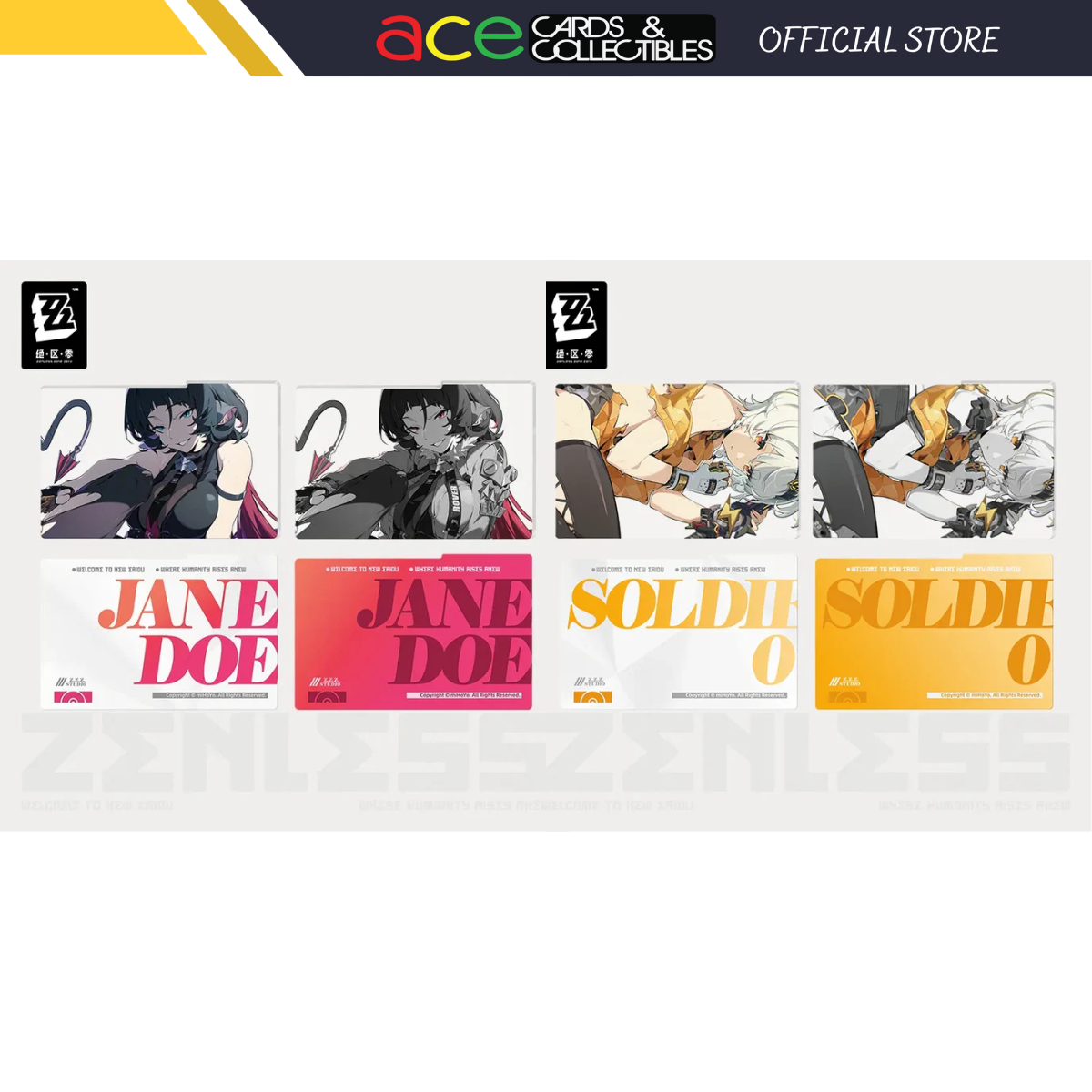 Zenless Zone Zero Mindscape Cinema Framed Acrylic Card Set: Unknown Faction-Jane Doe-miHoYo-Ace Cards & Collectibles