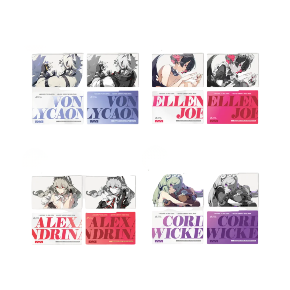 Zenless Zone Zero Mindscape Cinema Framed Acrylic Card Set: Victoria Housekeeping Co.-Von Lycaon-miHoYo-Ace Cards & Collectibles