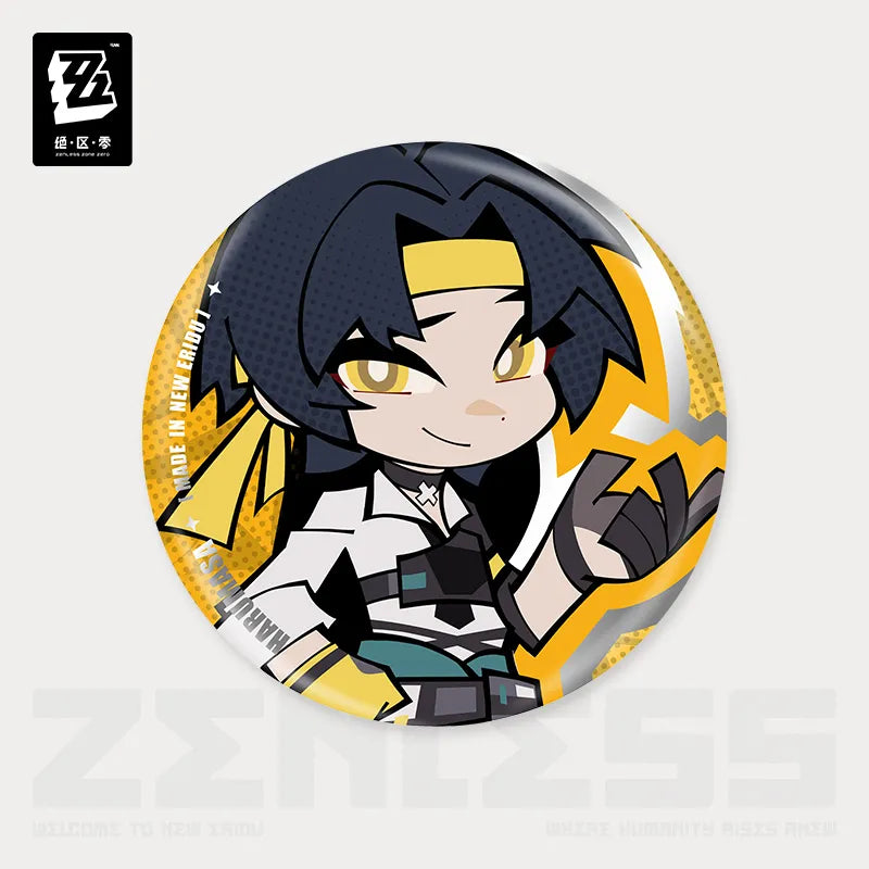 Zenless Zone Zero Ridu Chibi Badge – Hollow Special Operations Section 6-Harumasa-miHoYo-Ace Cards & Collectibles