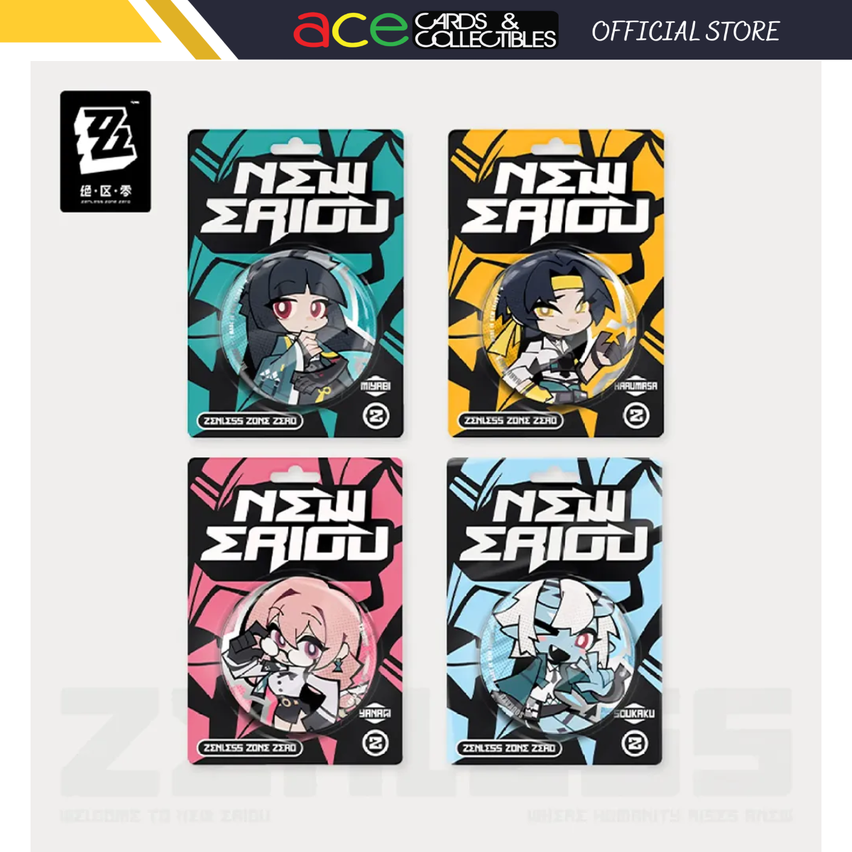 Zenless Zone Zero Ridu Chibi Badge – Hollow Special Operations Section 6-Soukaku-miHoYo-Ace Cards & Collectibles