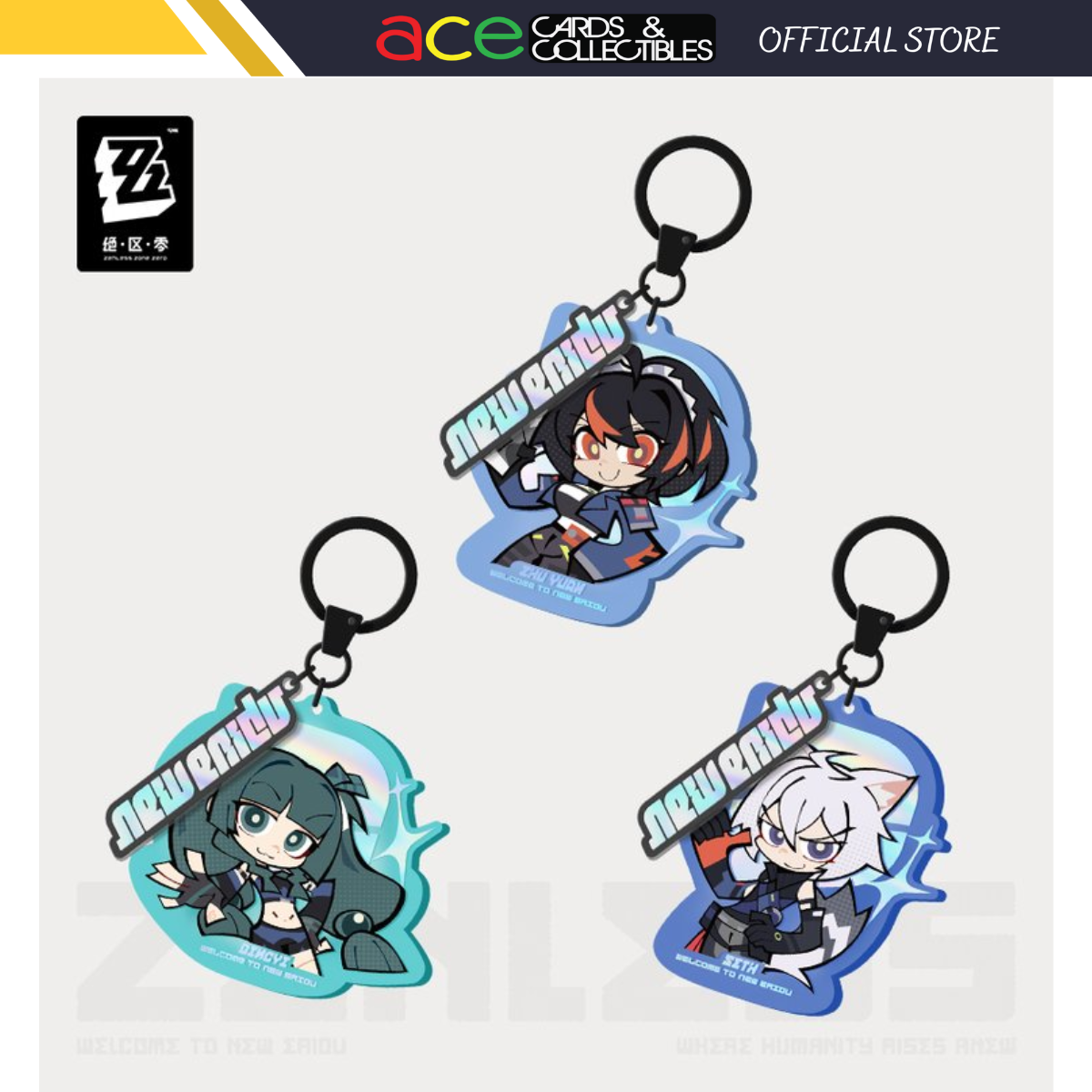 Zenless Zone Zero Ridu Chibi Keychain – Criminal Investigation Special Response Team-Zhu Yuan-miHoYo-Ace Cards & Collectibles