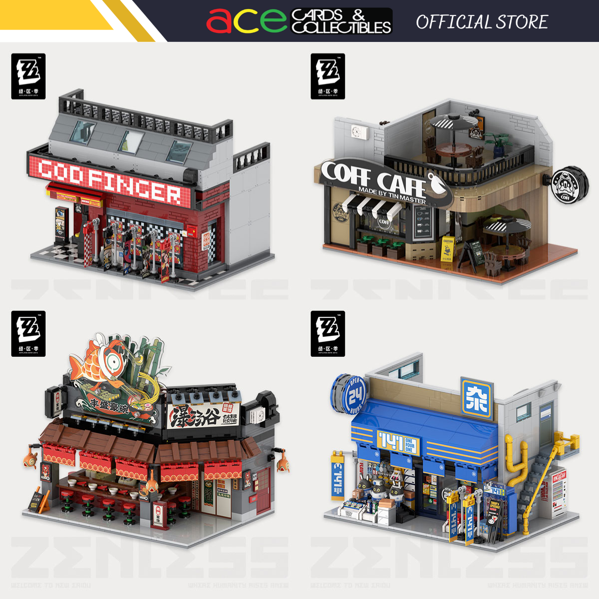 Zenless Zone Zero Sixth Street Miniature Building Bricks Vol. 1-Godfinger-miHoYo-Ace Cards & Collectibles