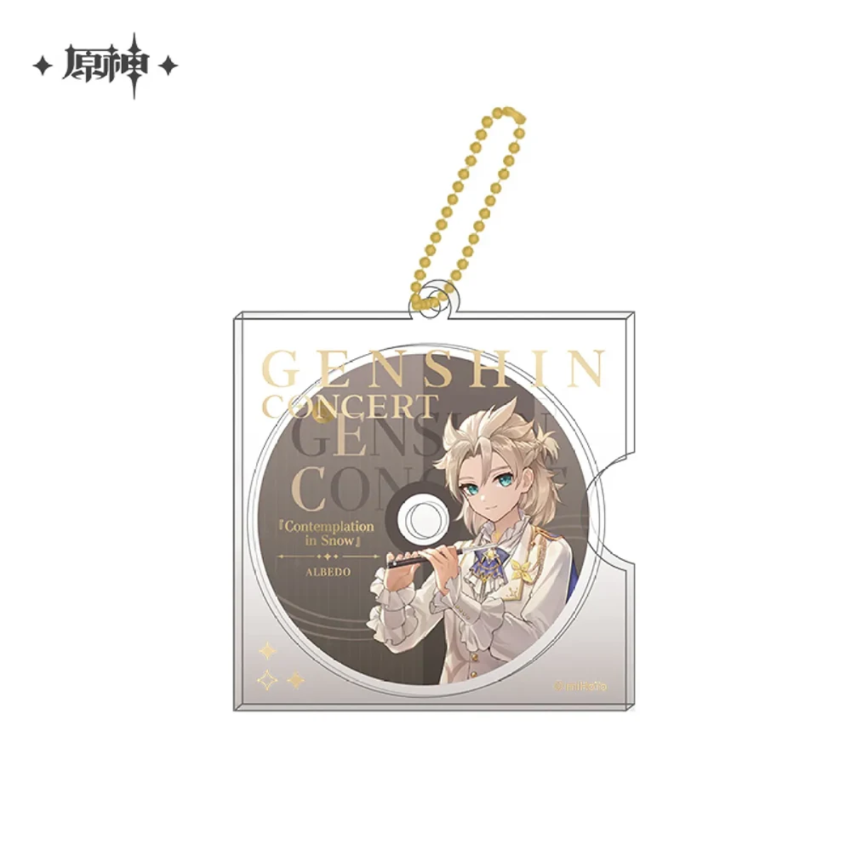 miHoYo Genshin Concert 2023 Melodies of an Endless Journey CD-style Keychain-Albedo-miHoYo-Ace Cards &amp; Collectibles