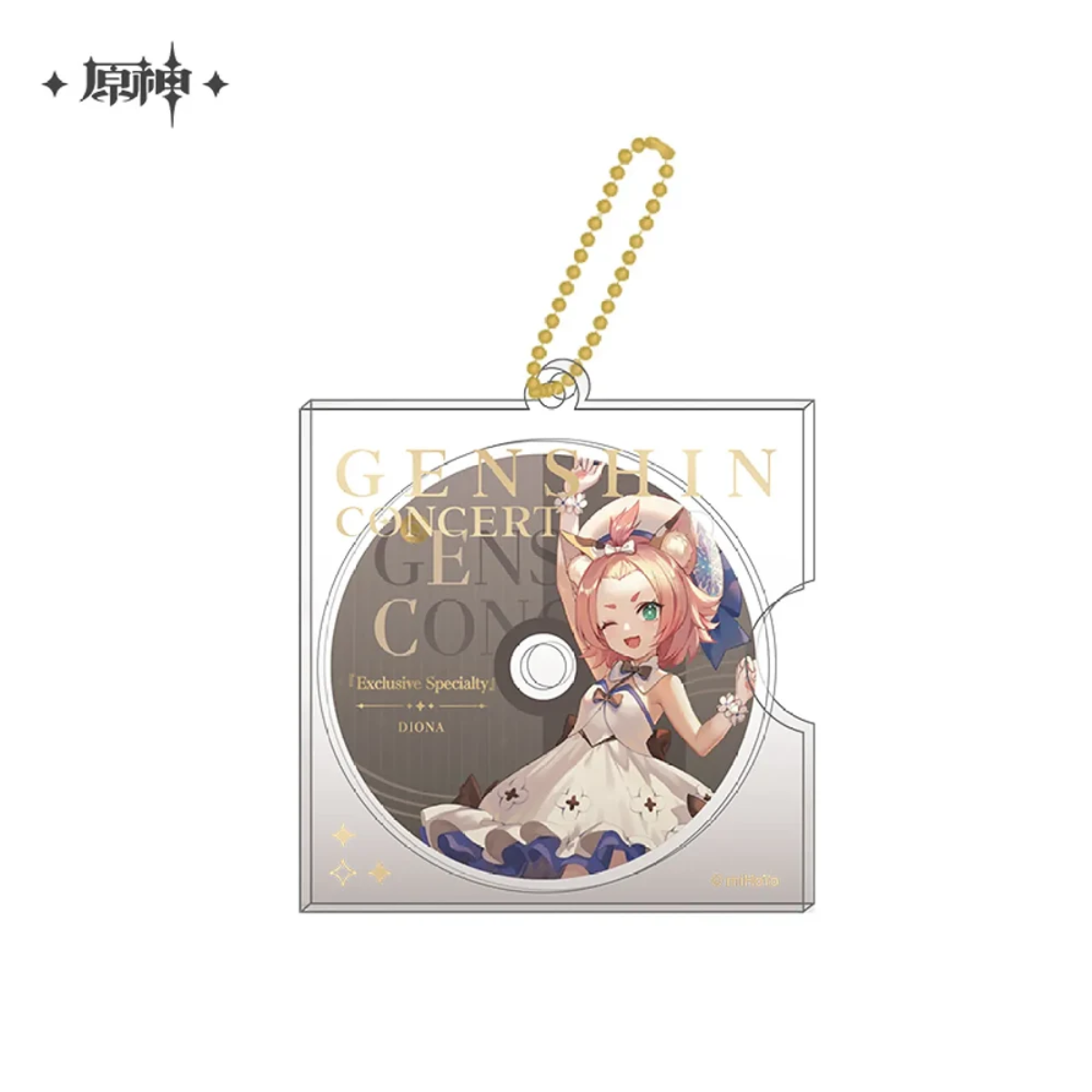 miHoYo Genshin Concert 2023 Melodies of an Endless Journey CD-style Keychain-Diona-miHoYo-Ace Cards &amp; Collectibles
