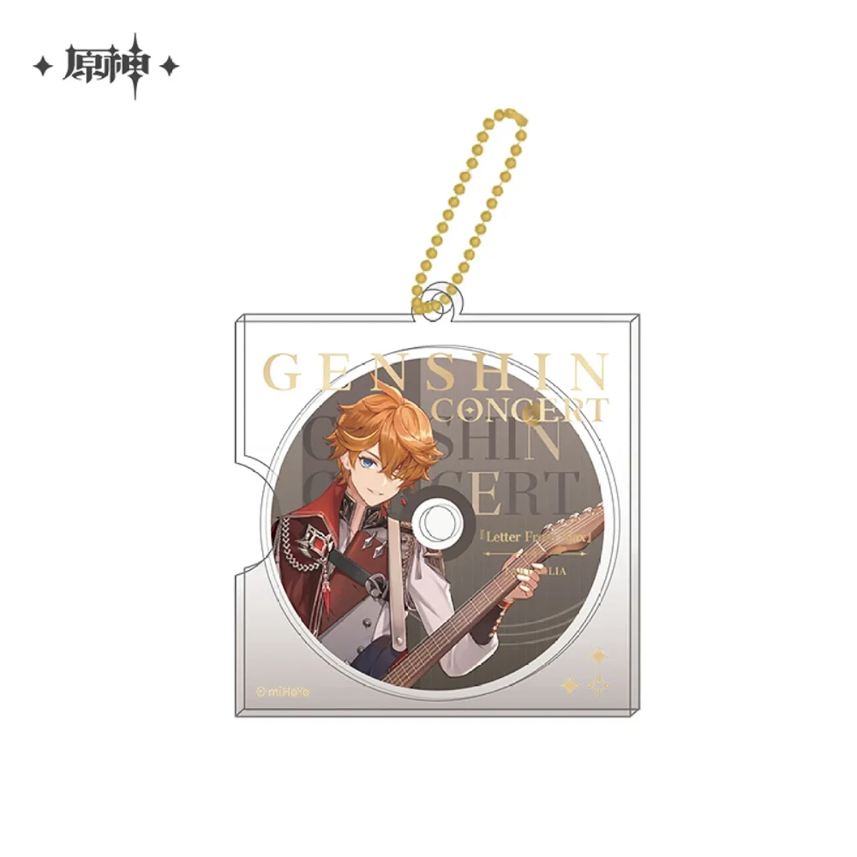 miHoYo Genshin Concert 2023 Melodies of an Endless Journey CD-style Keychain-Tartaglia-miHoYo-Ace Cards &amp; Collectibles