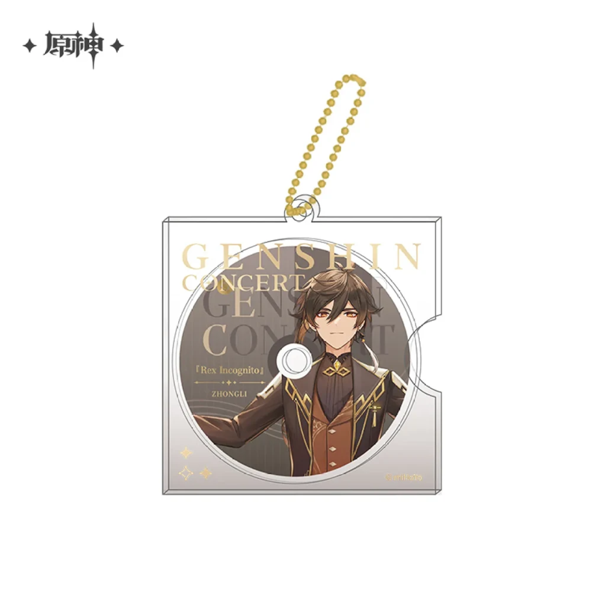 miHoYo Genshin Concert 2023 Melodies of an Endless Journey CD-style Keychain-Zhongli-miHoYo-Ace Cards &amp; Collectibles