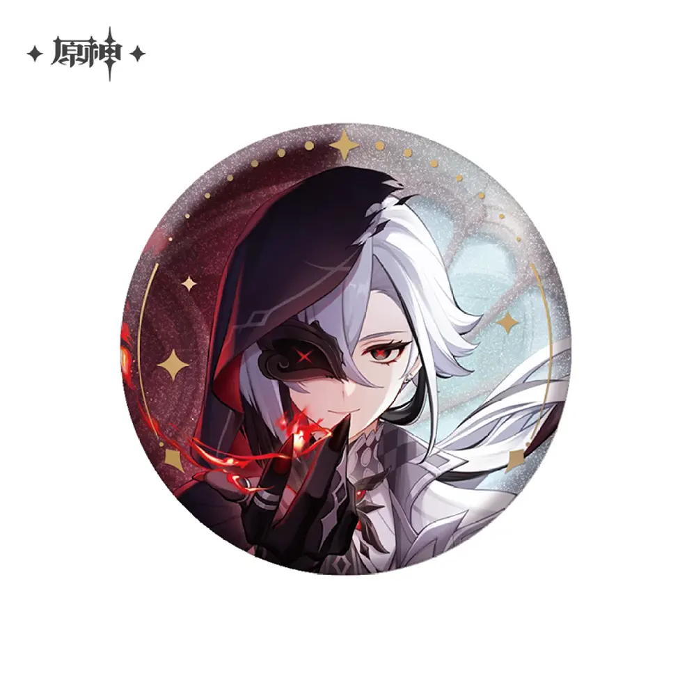 miHoYo Genshin Impact Anecdote Series Characters Badge-Arlecchino-miHoYo-Ace Cards & Collectibles