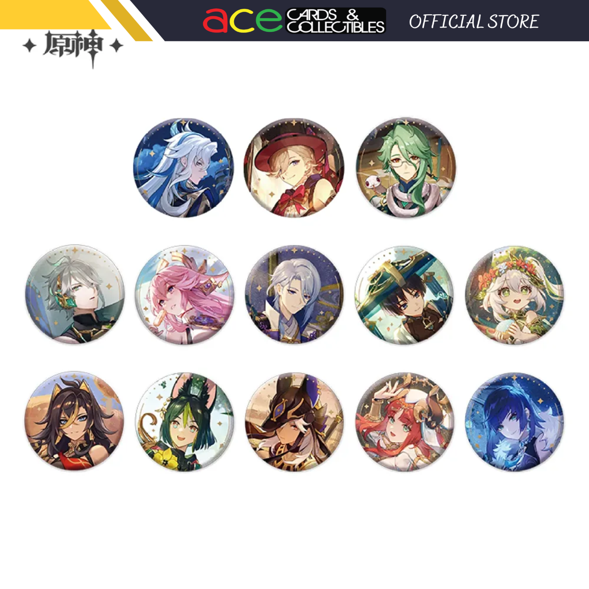 miHoYo Genshin Impact Anecdote Series Characters Badge-Neuvillette-miHoYo-Ace Cards &amp; Collectibles