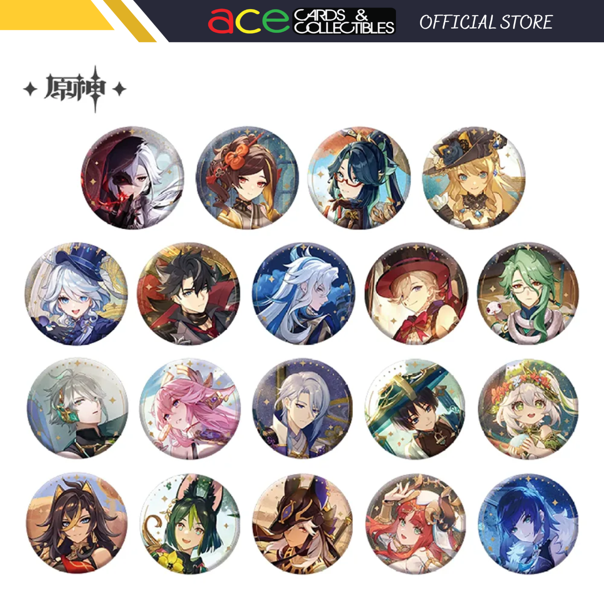 miHoYo Genshin Impact Anecdote Series Characters Badge-Neuvillette-miHoYo-Ace Cards & Collectibles