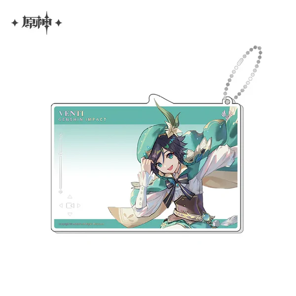 miHoYo Genshin Impact Anniversary Celebration Series Acrylic Photo Cards-Venti (1st)-miHoYo-Ace Cards &amp; Collectibles