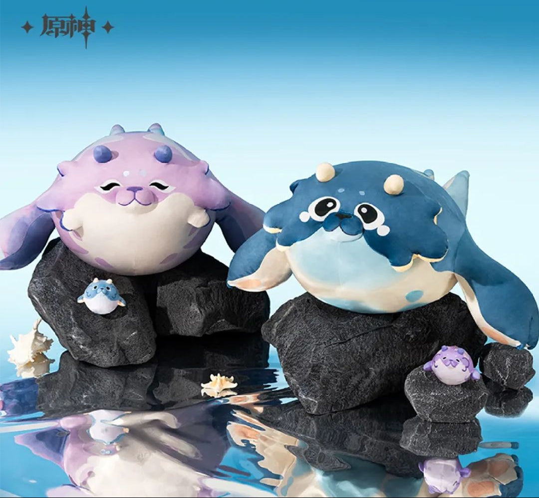 miHoYo Genshin Impact Blubberbeast Plush (Throw Pillow / Hangable Plushie)-Pillow - Blue-miHoYo-Ace Cards & Collectibles