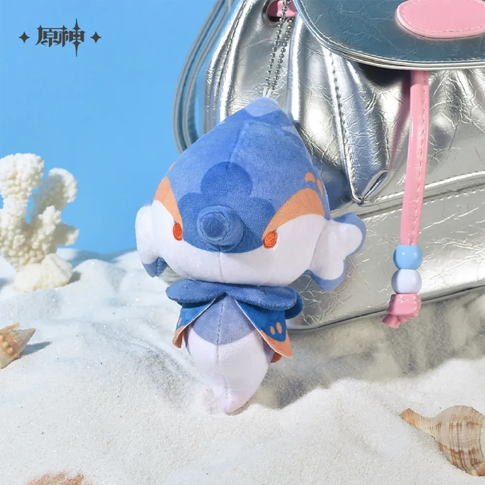 miHoYo Genshin Impact Bubbly Seahorse Keychain Plushie-Baby Blue-miHoYo-Ace Cards &amp; Collectibles