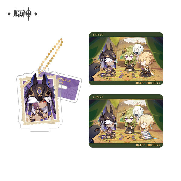 miHoYo Genshin Impact Capturing the Good Times Acrylic Stand &amp; Card Set-Cyno-miHoYo-Ace Cards &amp; Collectibles