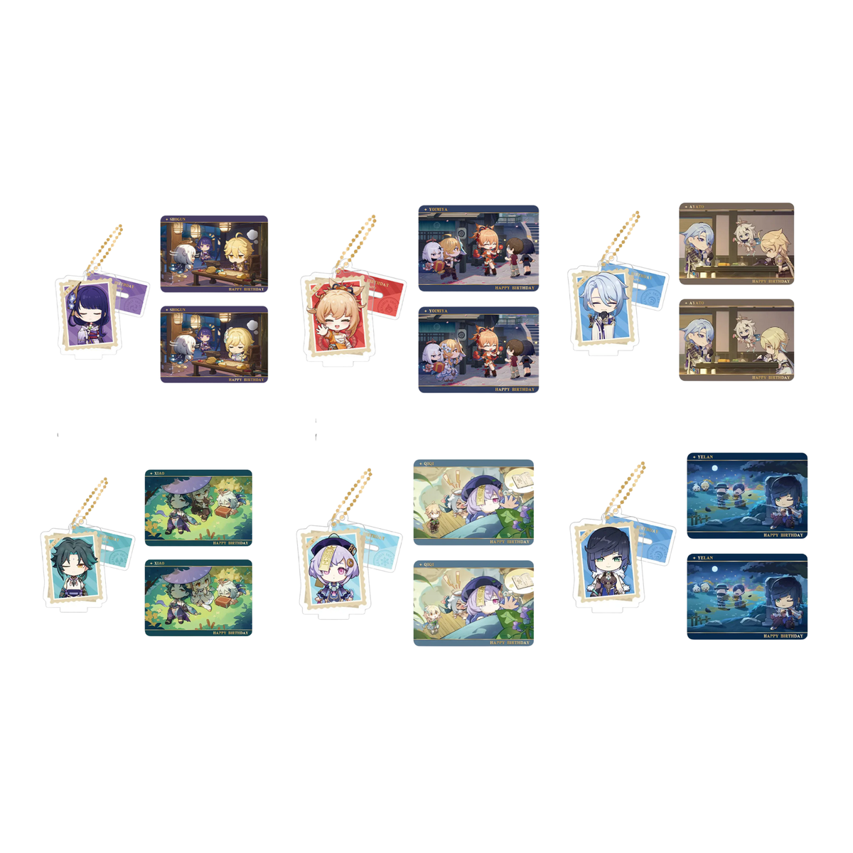 miHoYo Genshin Impact Capturing the Good Times Acrylic Stand & Card Set-Qiqi-miHoYo-Ace Cards & Collectibles