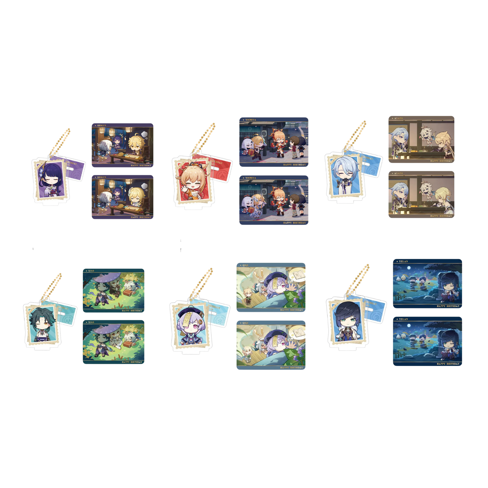 miHoYo Genshin Impact Capturing the Good Times Acrylic Stand & Card Set-Qiqi-miHoYo-Ace Cards & Collectibles