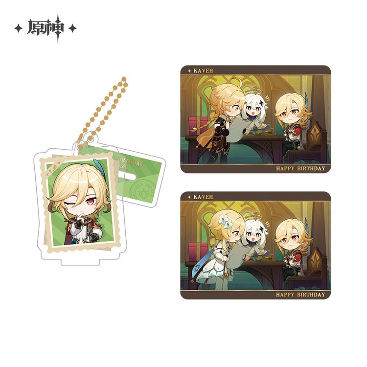miHoYo Genshin Impact Capturing the Good Times Acrylic Stand & Card Set Vol. 3-Kaveh-miHoYo-Ace Cards & Collectibles