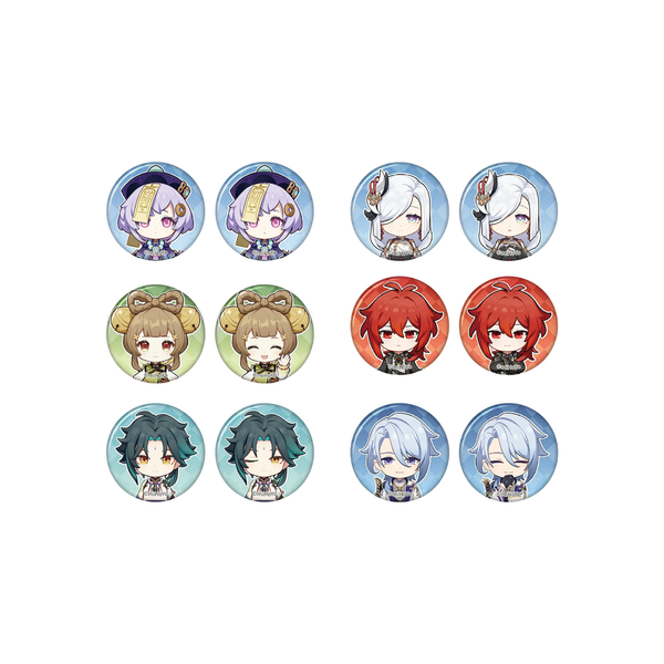 miHoYo Genshin Impact Capturing the Good Times Mini Badge Set-Qiqi-miHoYo-Ace Cards & Collectibles