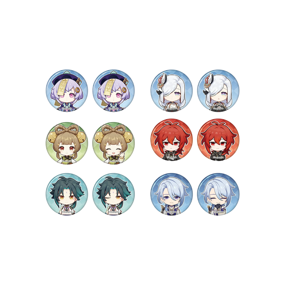 miHoYo Genshin Impact Capturing the Good Times Mini Badge Set-Qiqi-miHoYo-Ace Cards & Collectibles