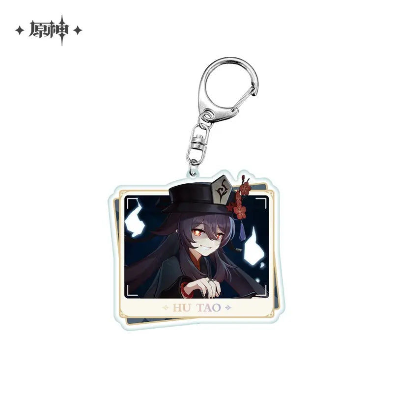 miHoYo Genshin Impact Character PV Acrylic Keychain-Hutao-miHoYo-Ace Cards &amp; Collectibles
