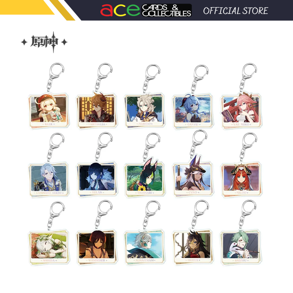 miHoYo Genshin Impact Character PV Acrylic Keychain-Klee-miHoYo-Ace Cards &amp; Collectibles