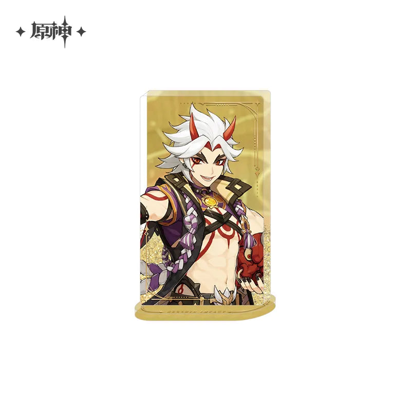 miHoYo Genshin Impact Character PV Glitter Quicksand Acrylic Stand-Zhongli-miHoYo-Ace Cards & Collectibles