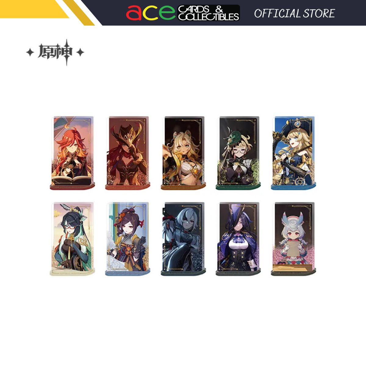 miHoYo Genshin Impact Character PV Glitter Quicksand Acrylic Stand-Zhongli-miHoYo-Ace Cards & Collectibles