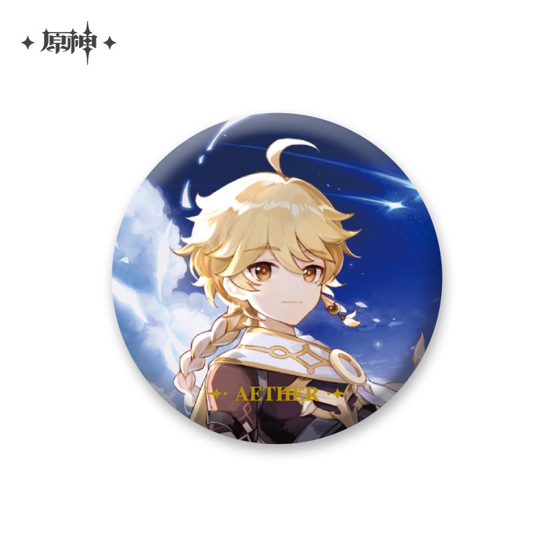 miHoYo Genshin Impact Character Theme Metal Badge Vol.1-Aether-miHoYo-Ace Cards &amp; Collectibles