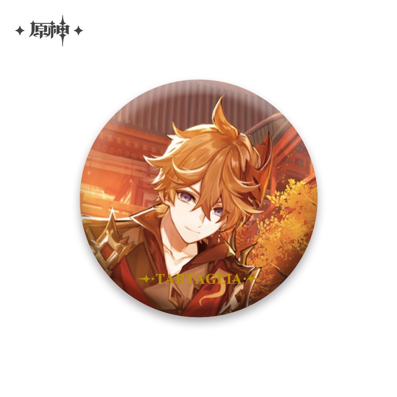 miHoYo Genshin Impact Character Theme Metal Badge Vol.1-Zhongli-miHoYo-Ace Cards & Collectibles