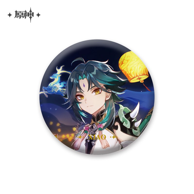 miHoYo Genshin Impact Character Theme Metal Badge Vol.1-Zhongli-miHoYo-Ace Cards & Collectibles