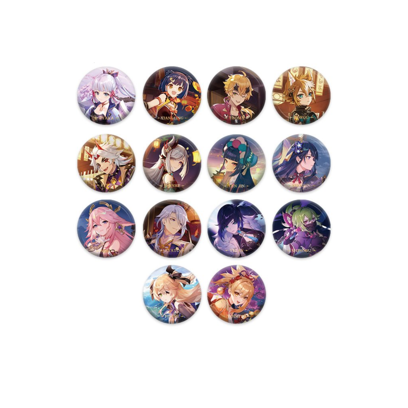 miHoYo Genshin Impact Character Theme Metal Badge Vol.2-Ayaka-miHoYo-Ace Cards & Collectibles