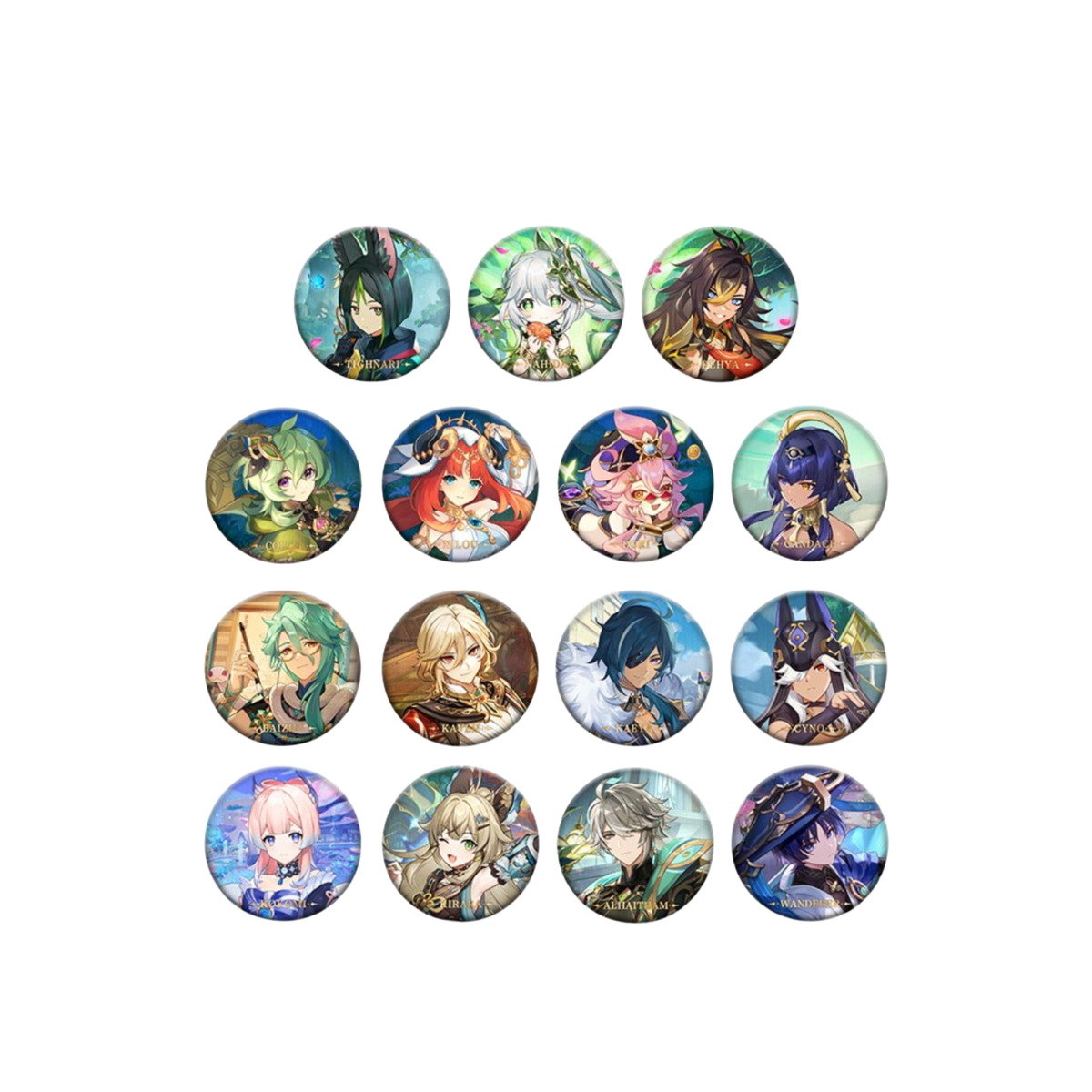 miHoYo Genshin Impact Character Theme Metal Badge Vol.3-Nahida-miHoYo-Ace Cards & Collectibles