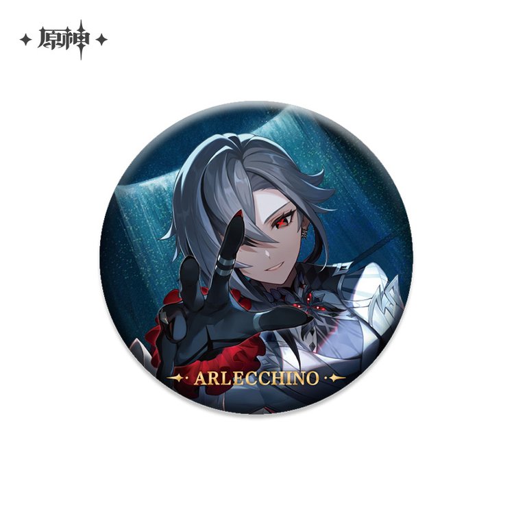 miHoYo Genshin Impact Character Theme Metal Badge Vol.4-Arlecchino-miHoYo-Ace Cards & Collectibles