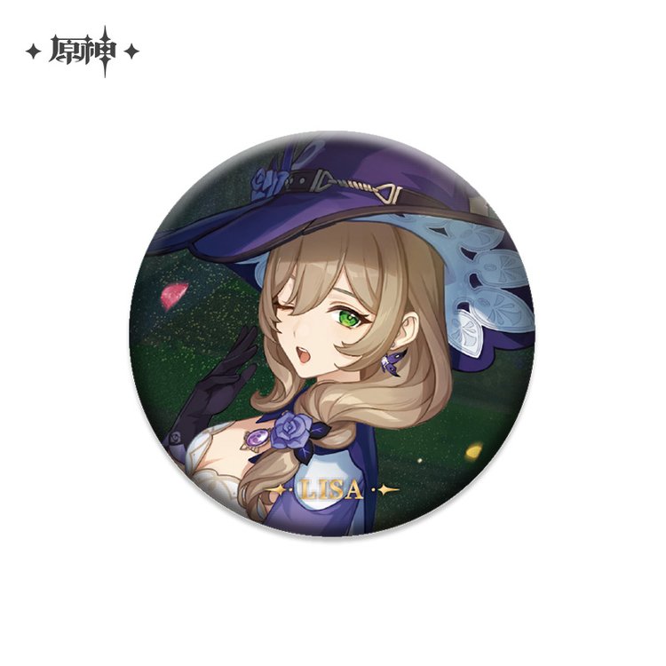 miHoYo Genshin Impact Character Theme Metal Badge Vol.4-Lisa-miHoYo-Ace Cards & Collectibles