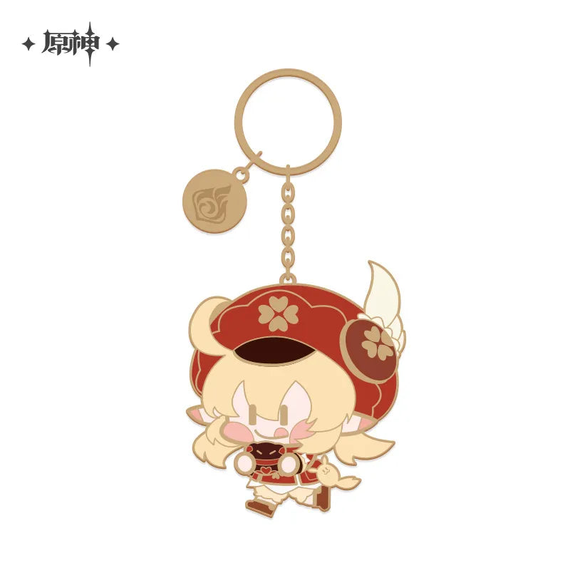 miHoYo Genshin Impact Chibi Characters Metalic Keychain-Klee-miHoYo-Ace Cards &amp; Collectibles