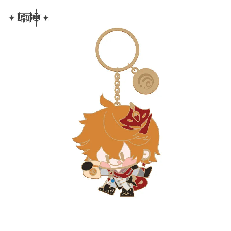 miHoYo Genshin Impact Chibi Characters Metalic Keychain-Shogun-miHoYo-Ace Cards & Collectibles