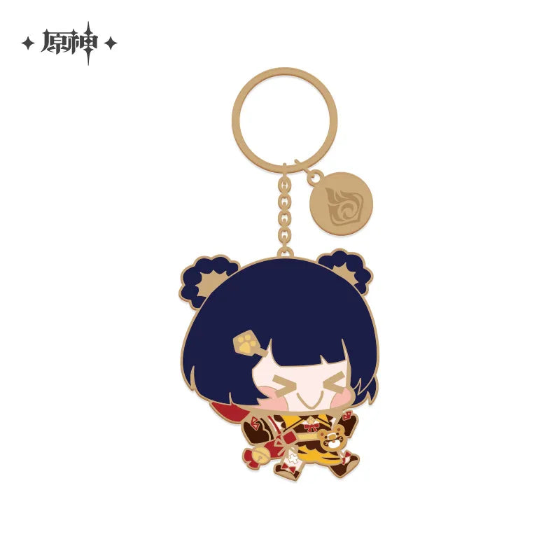 miHoYo Genshin Impact Chibi Characters Metalic Keychain-Shogun-miHoYo-Ace Cards & Collectibles