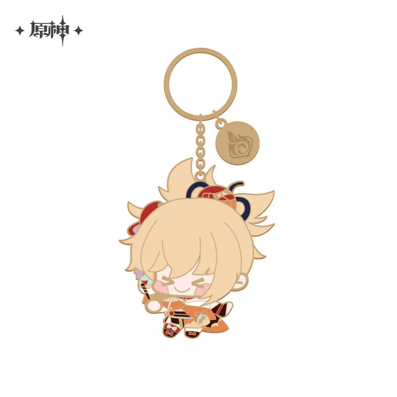 miHoYo Genshin Impact Chibi Characters Metalic Keychain-Shogun-miHoYo-Ace Cards & Collectibles